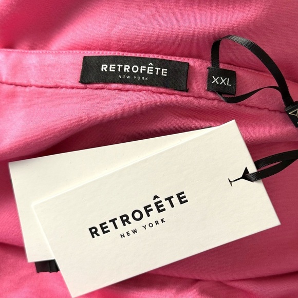 NWT RETROFETE Hand Stitched Crystal Embellished Square Neck Mini Slip Dress XXL - Picture 9 of 11